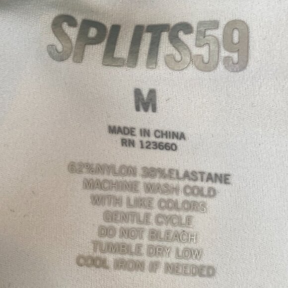 Splits 59 Venus High Waist Rigor Skort Sz M White & Teal Tennis Golf #199P - Picture 5 of 5